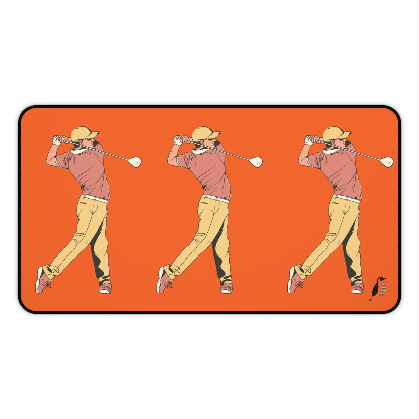 Desk Mat: Golf Orange