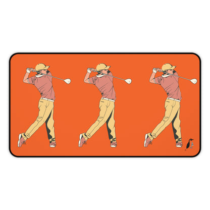 Desk Mat: Golf Orange