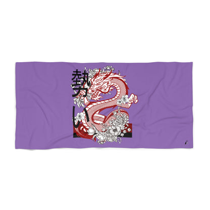 Beach Towel: Dragons Lite Purple