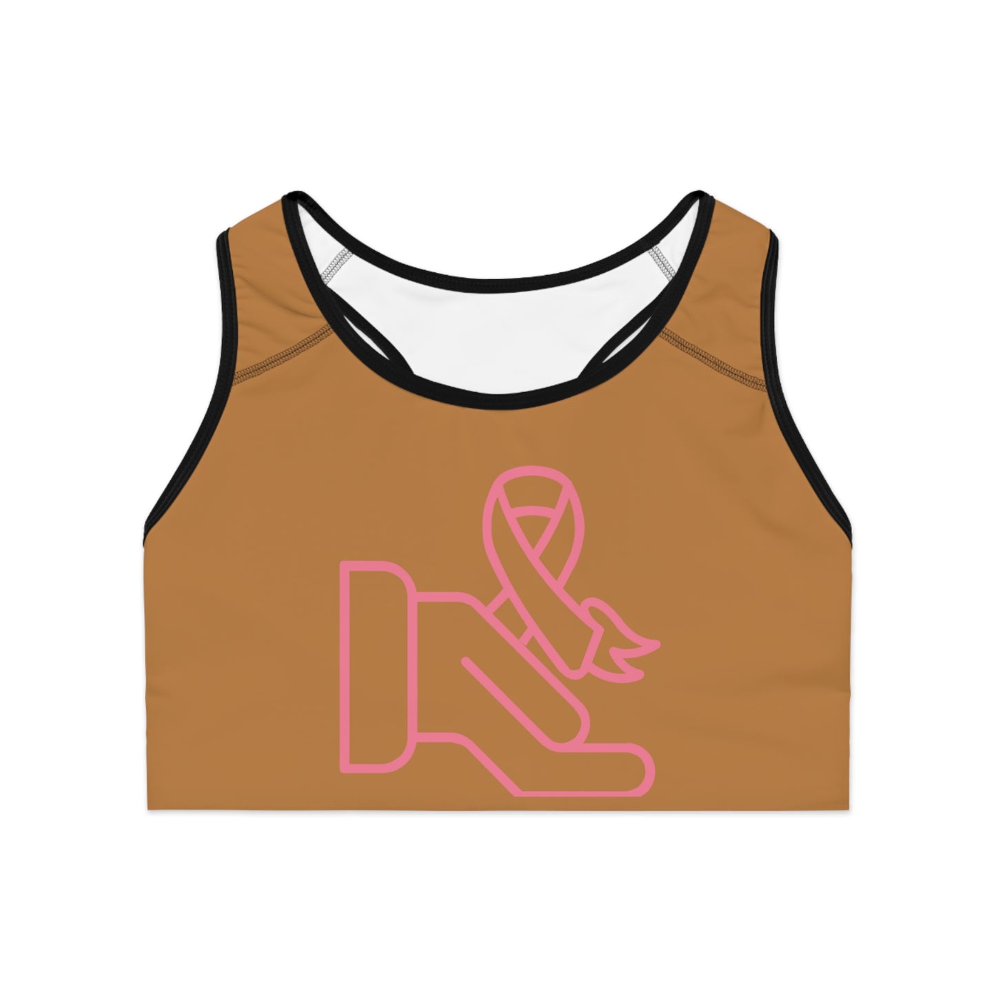 Sports Bra: Fight Cancer Lite Brown