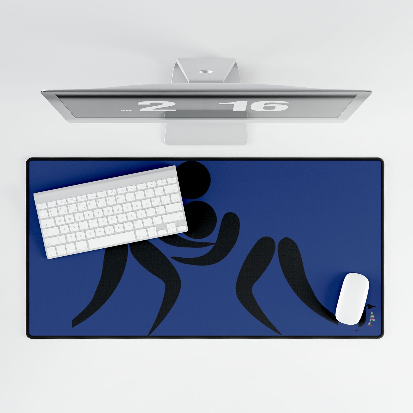 Desk Mats: Wrestling Dark Blue