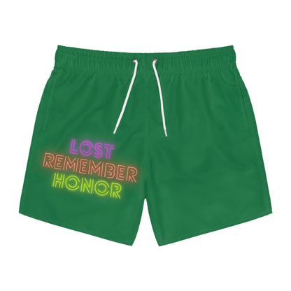 Swim Trunks: Lost Remember Honor Dark Green