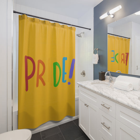 Shower Curtains: #1 LGBTQ Pride Yellow
