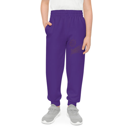 Youth Joggers: Volleyball Purple