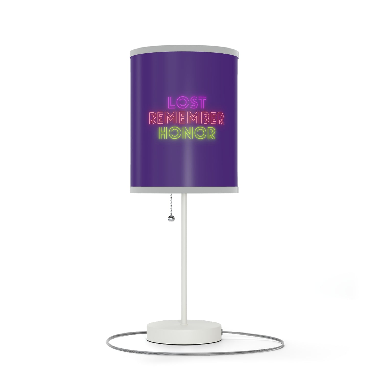 Lamp on a Stand, US|CA plug: Football Purple