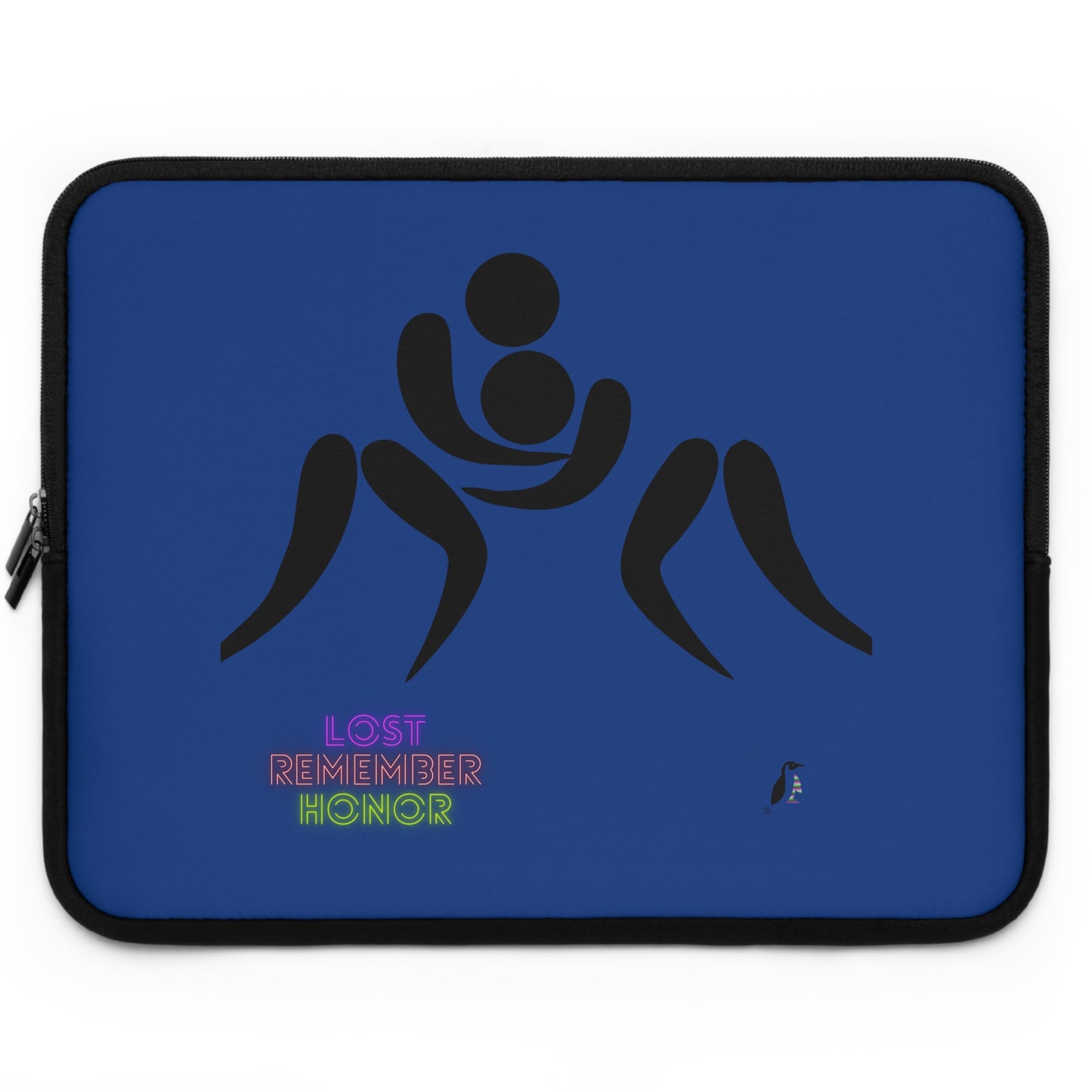 Laptop Sleeve: Wrestling Dark Blue