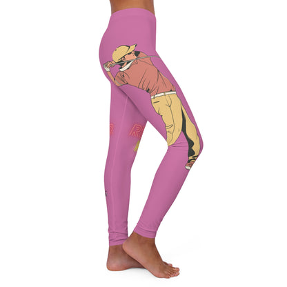 Women's Spandex Leggings: Golf Lite Pink