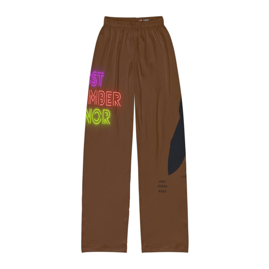 Kids Pajama Pants: Lost Remember Honor Brown