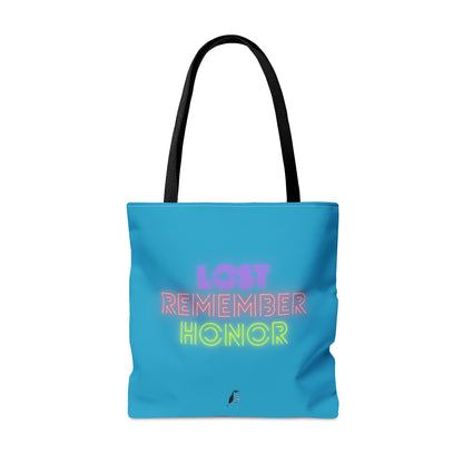 Tote Bag: Baseball Turquoise