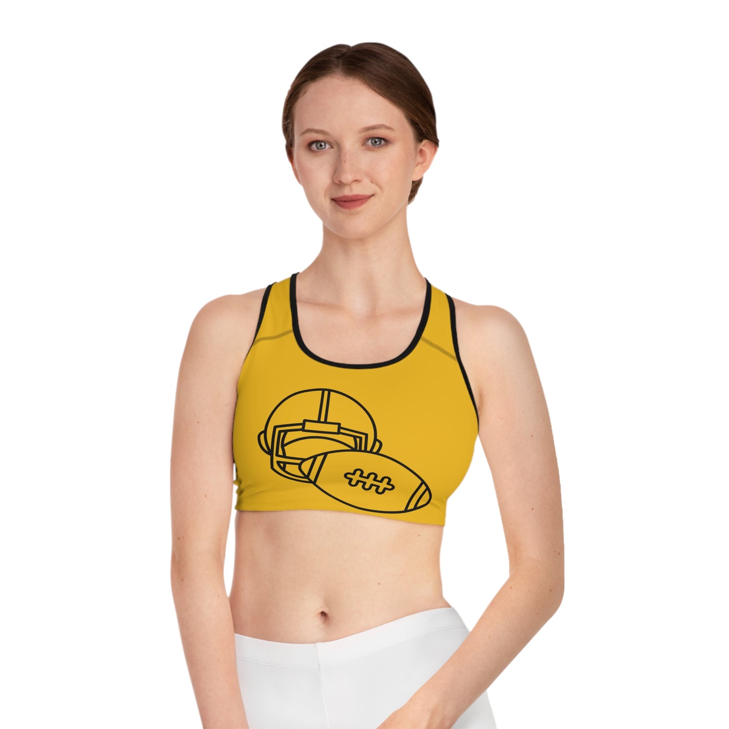 Sports Bra: Football Yellow