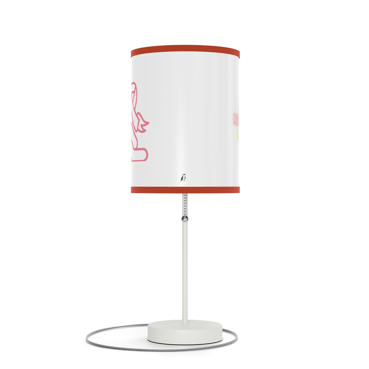 Lamp on a Stand, US|CA plug: Fight Cancer White