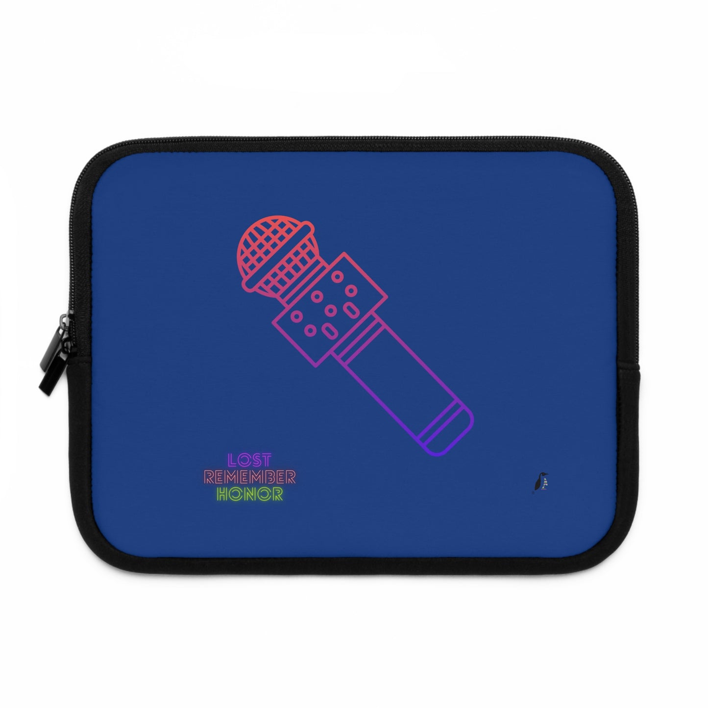 Laptop Sleeve: Music Dark Blue