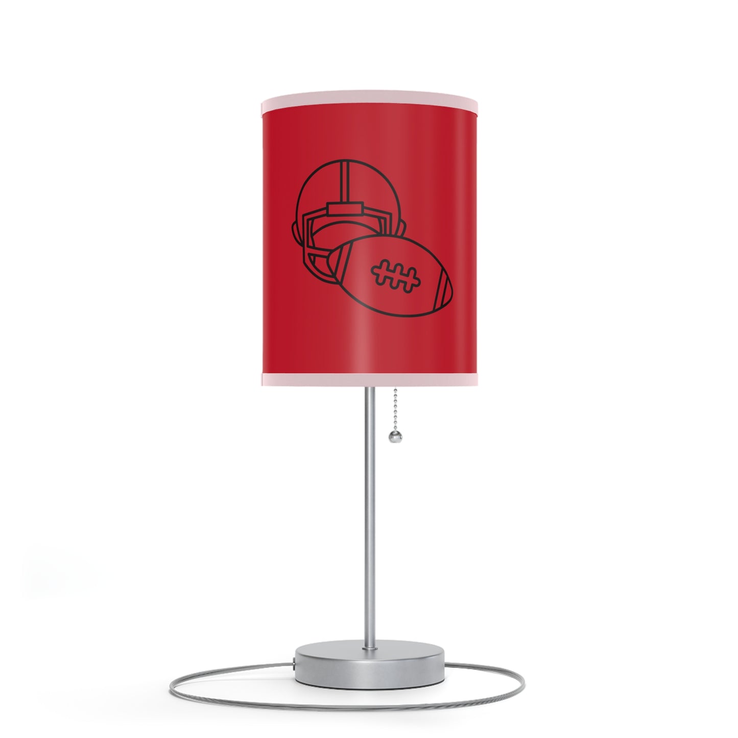 Lamp on a Stand, US|CA plug: Football Dark Red