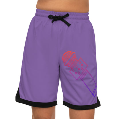 Basketball Rib Shorts: Music Lite Purple