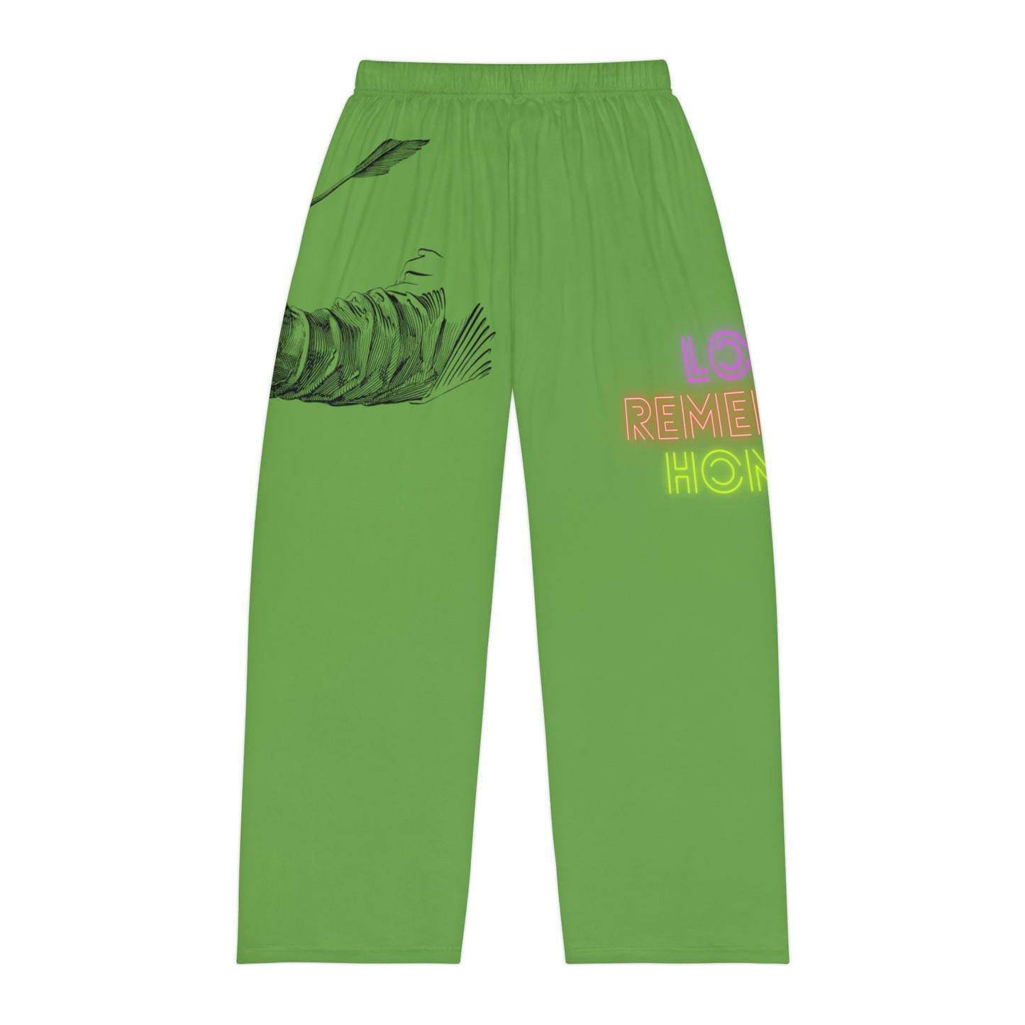 Men's Pajama Pants: Writing Green