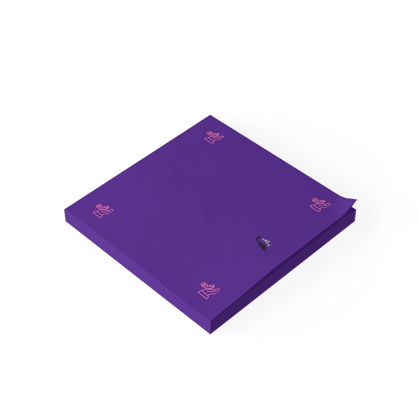 Post-it® Note Pads: Fight Cancer Purple