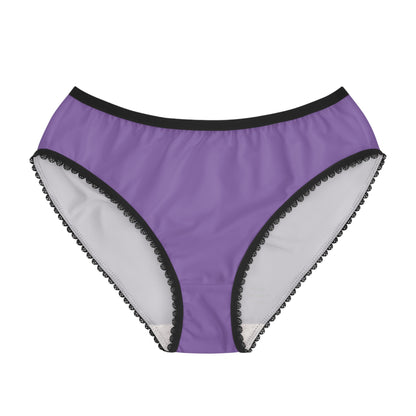 Women's Briefs: Crazy Penguin World Logo Lite Purple