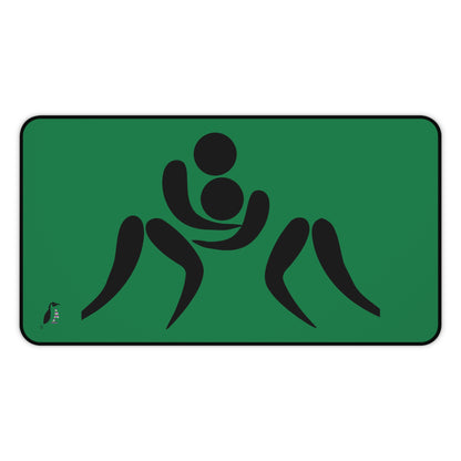 Desk Mat: Wrestling Dark Green