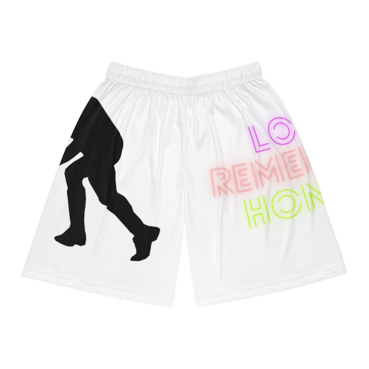 Basketball Shorts: Hockey White