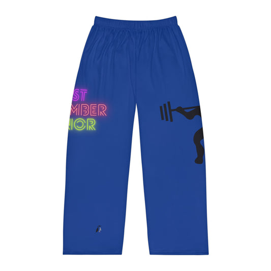 Men's Pajama Pants: Weightlifting Dark Blue