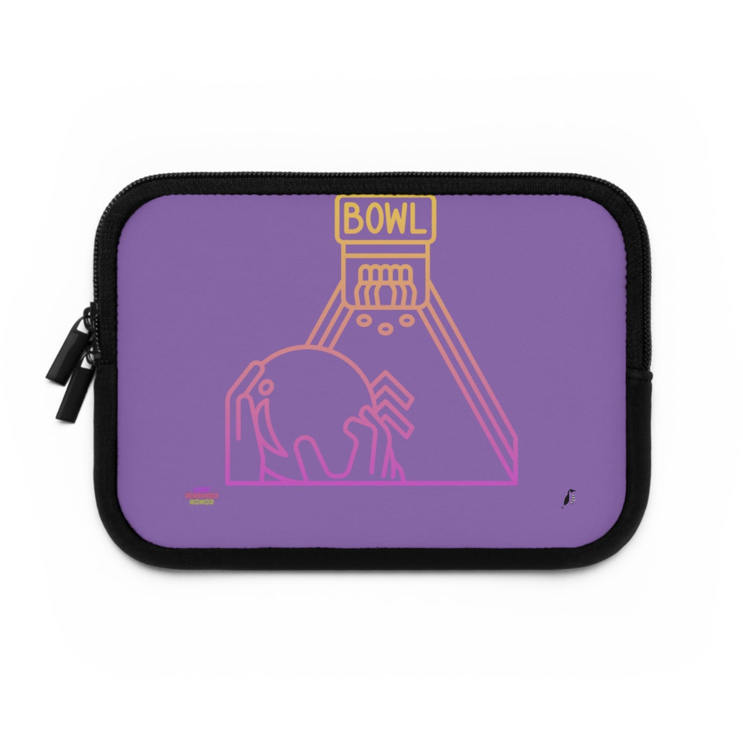 Laptop Sleeve: Bowling Lite Purple