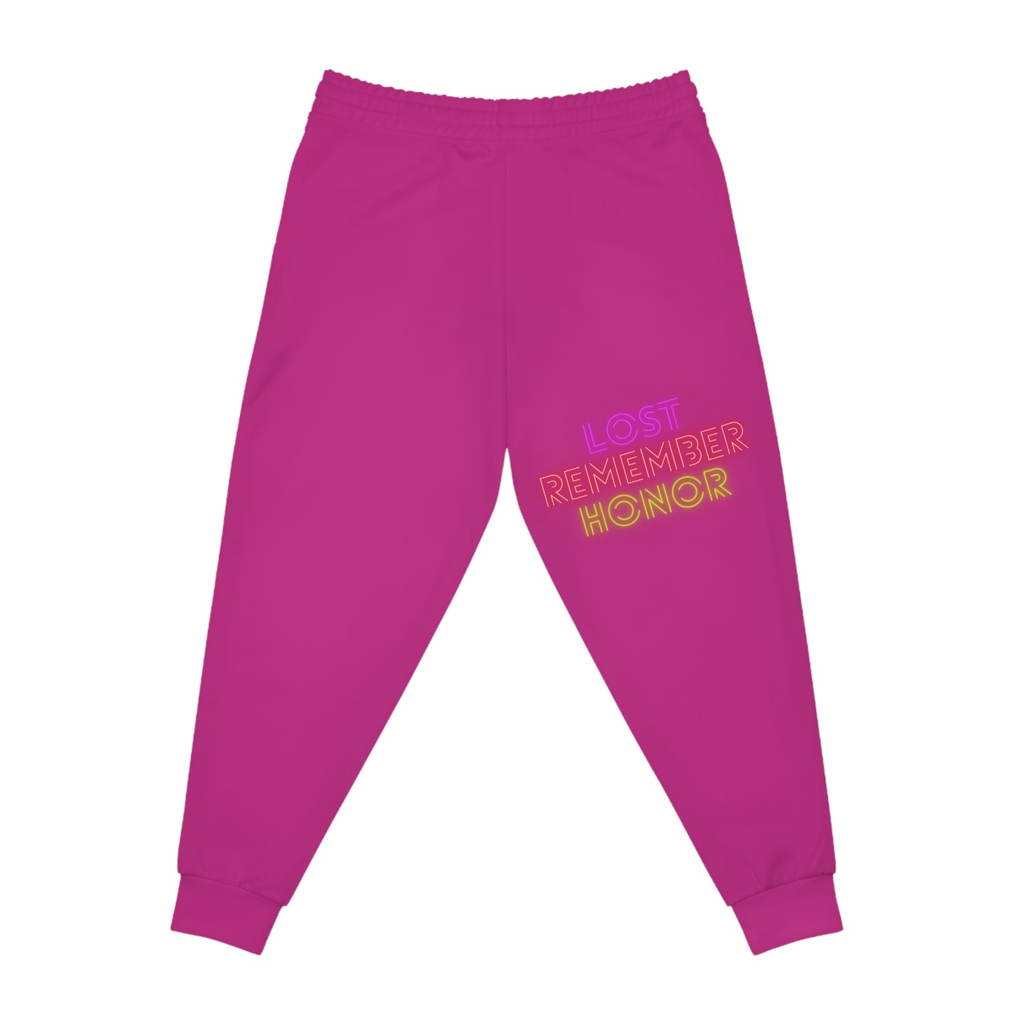 Athletic Joggers: Crazy Penguin World Logo Pink