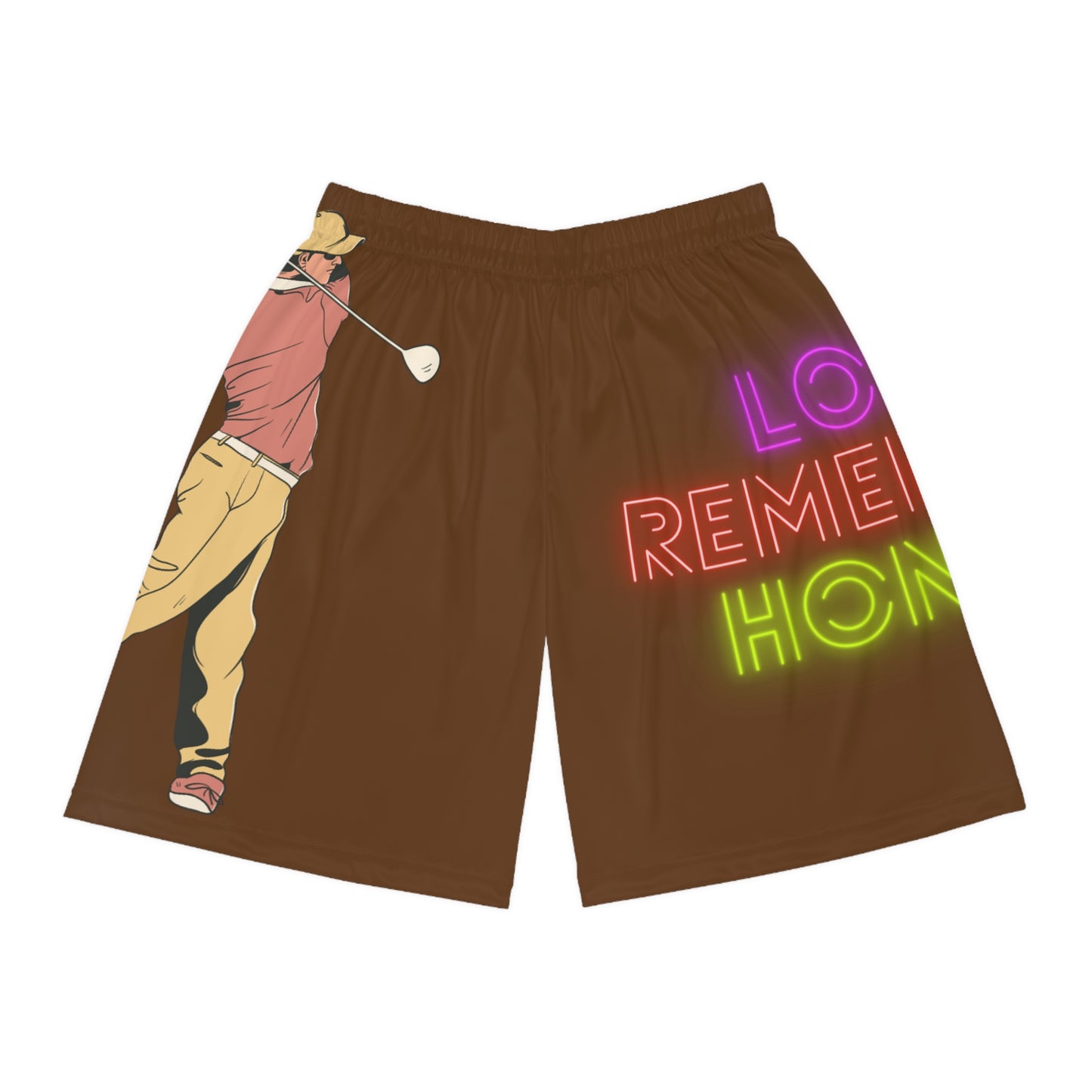 Basketball Shorts: Golf Brown