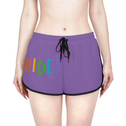 Women's Relaxed Shorts: LGBTQ Pride Lite Purple