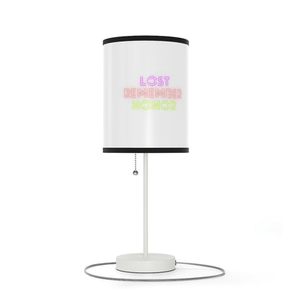 Lamp on a Stand, US|CA plug: Fight Cancer White