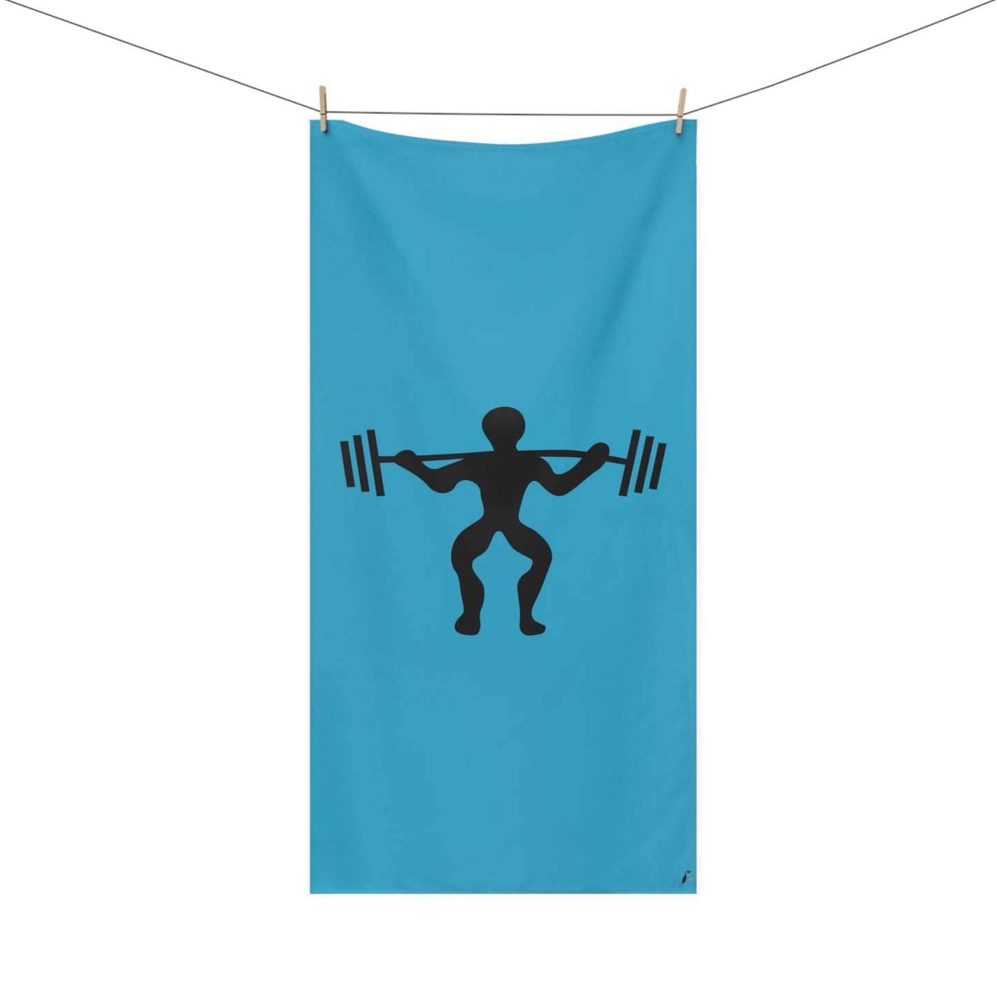Mink-Cotton Towel: Weightlifting Turquoise
