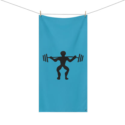 Mink-Cotton Towel: Weightlifting Turquoise