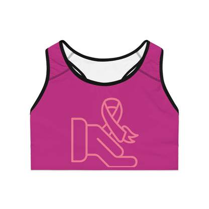 Sports Bra: Fight Cancer Pink