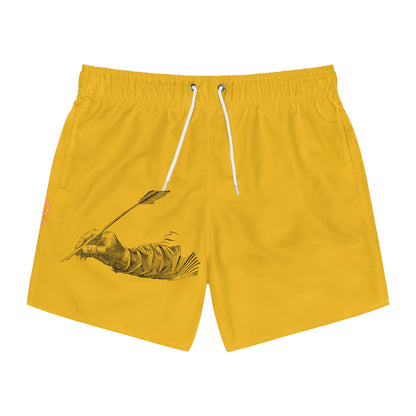 Swim Trunks: Writing Yellow