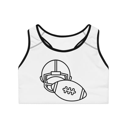 Sports Bra: Football White