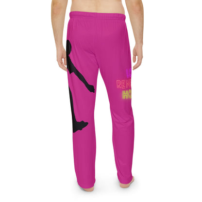 Men's Pajama Pants: Skateboarding Pink