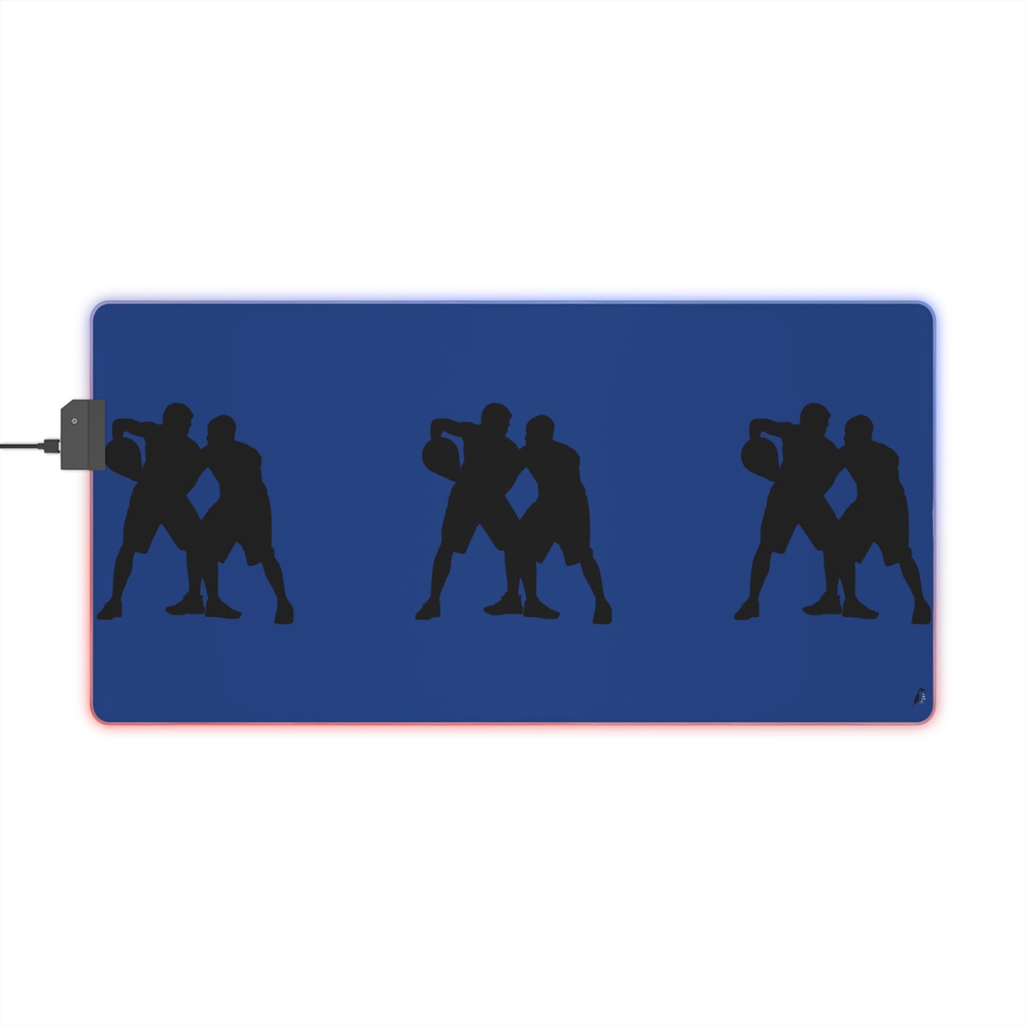 LED Gaming Mouse Pad: Basketball Dark Blue