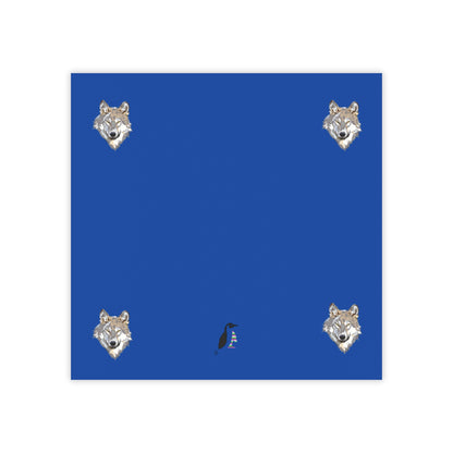 Post-it® Note Pads: Wolves Dark Blue