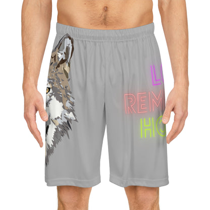 Basketball Shorts: Wolves Lite Grey