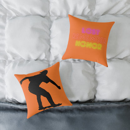 Spun Polyester Pillow: Skateboarding Crusta