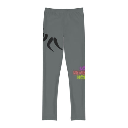 Youth Full-Length Leggings: Wrestling Dark Grey