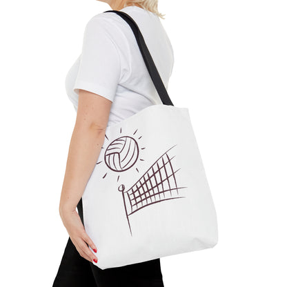 Tote Bag: Volleyball White