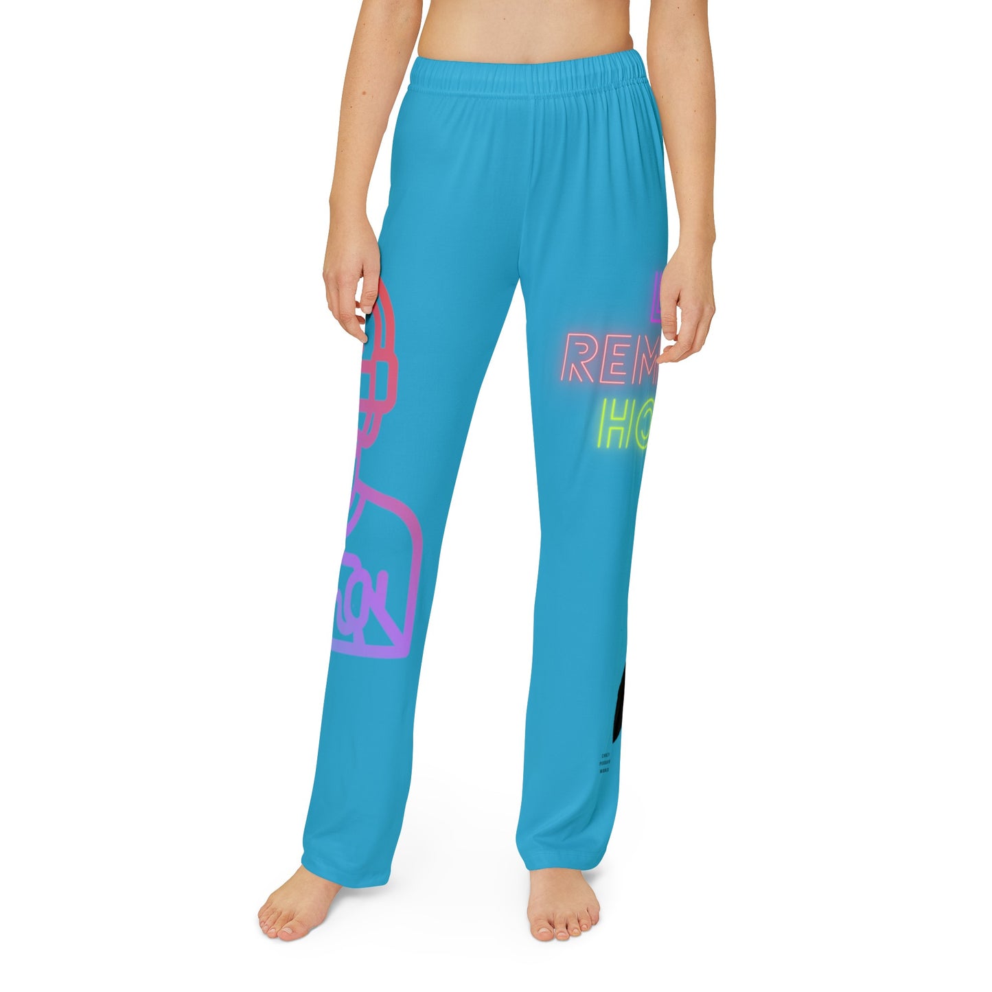 Kids Pajama Pants: Gaming Turquoise