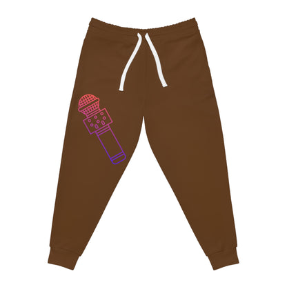 Athletic Joggers: Music Brown