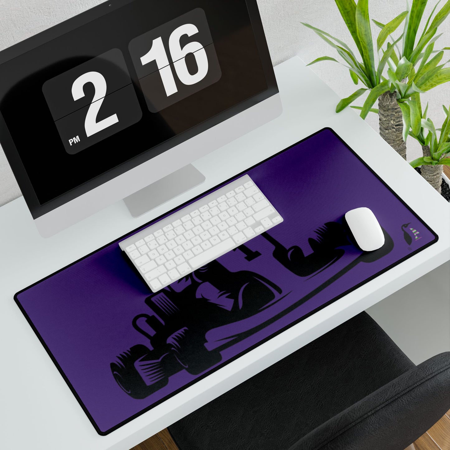 Desk Mats: Racing Purple