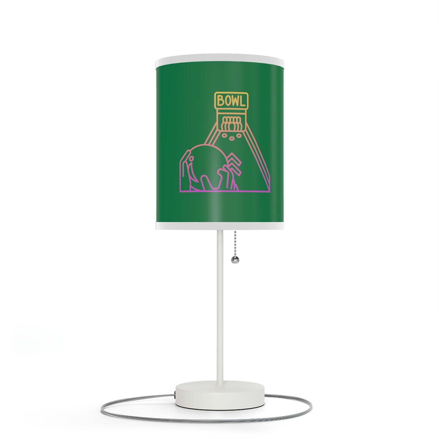 Lamp on a Stand, US|CA plug: Bowling Dark Green