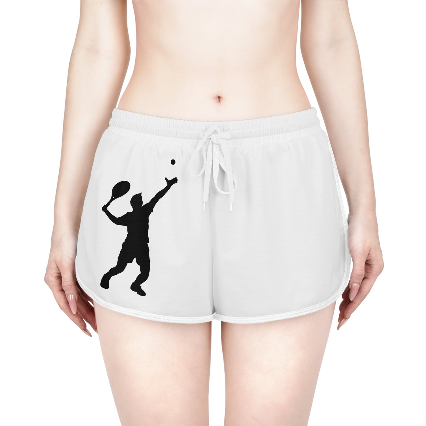 Women's Relaxed Shorts: Tennis White