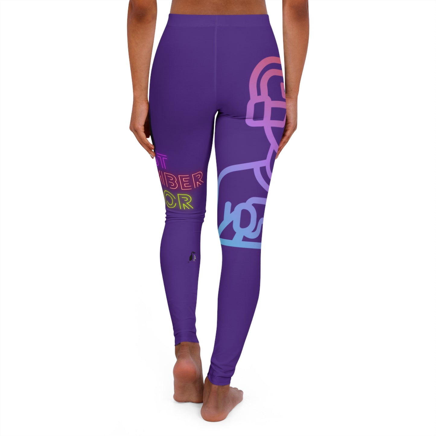 Women's Spandex Leggings: Gaming Purple