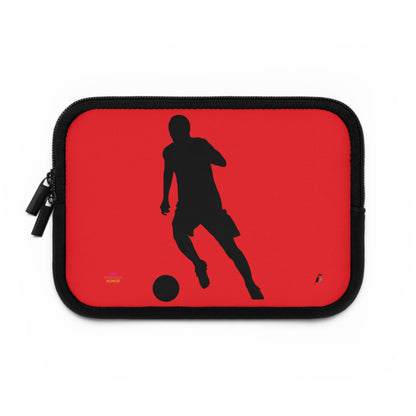 Laptop Sleeve: Soccer Red