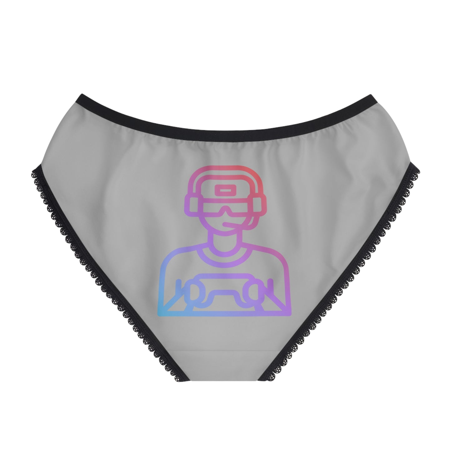 Women's Briefs: Gaming Lite Grey