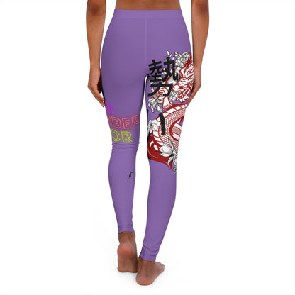 Women's Spandex Leggings: Dragons Lite Purple